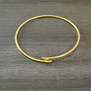 Simple Gold Hook Bracelet